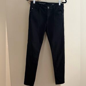 AG ADRIANO GOLDSCHMIED FARRAH SKINNY ANKLE BLACK   27R, EUC
